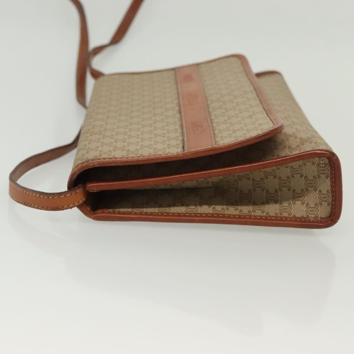 Celine CELINE Macadam Canvas Shoulder Bag Pvc Beige Gold Size ONE SIZE - 5 Thumbnail