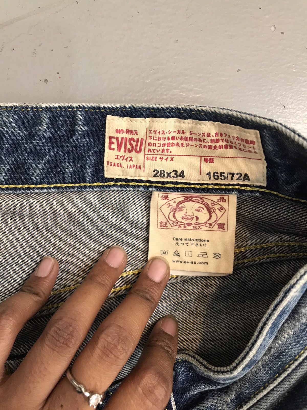 Japanese Brand × Vintage Vintage Evisu 2017 distressed straight denim Size US 30 / EU 46 - 8 Thumbnail
