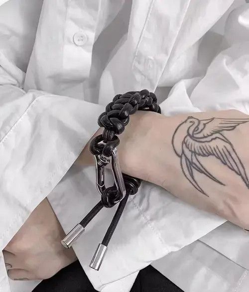 Japanese Brand × Jewelry Black chunky grunge square knot buckle bracelet Size ONE SIZE - 1 Thumbnail