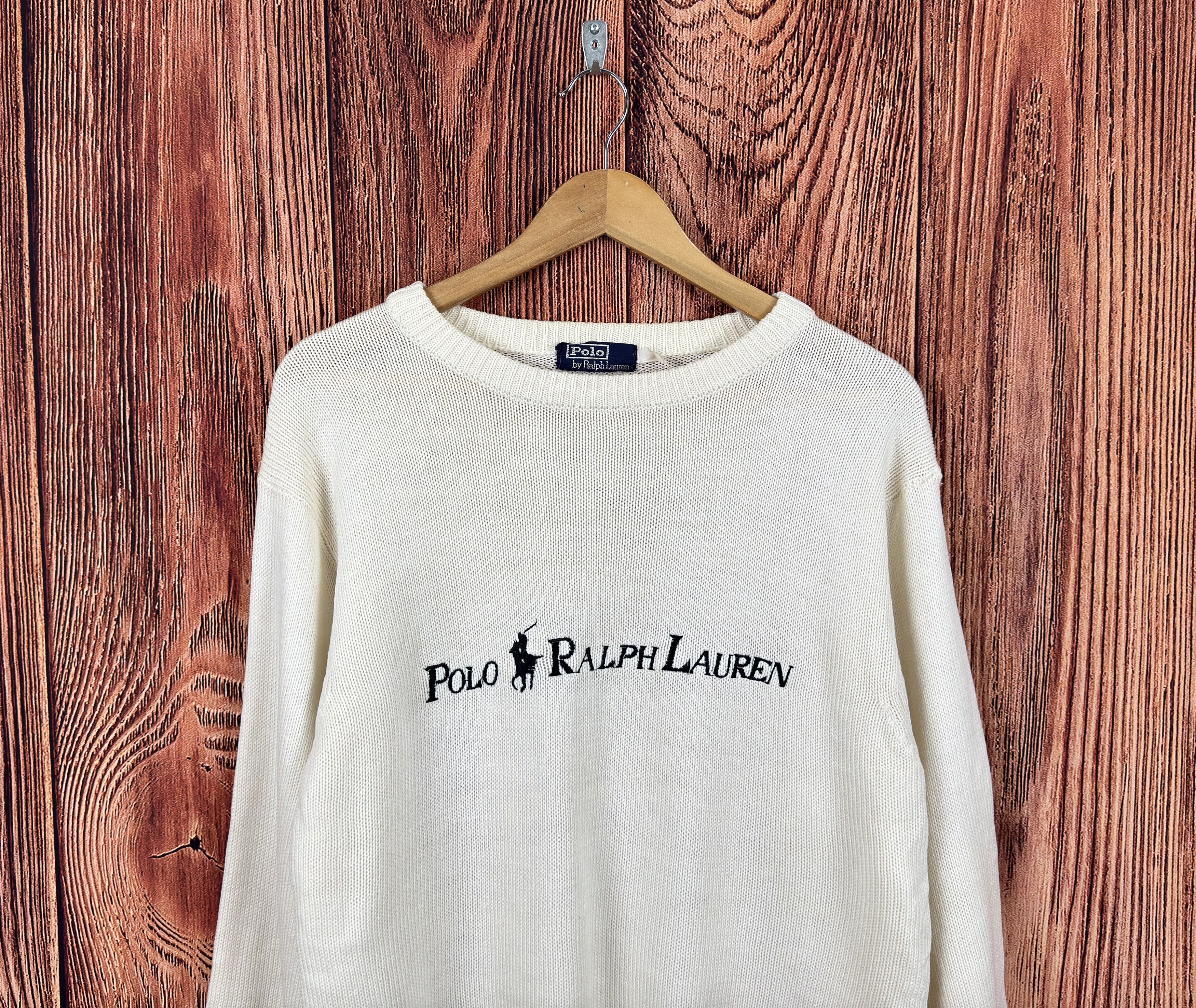 Polo Ralph Lauren Vintage POLO RALPH LAUREN Big Logo Sweater Size US L / EU 52-54 / 3 - 2 Thumbnail
