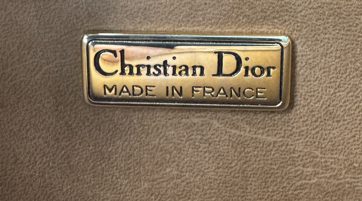 Dior Christian Dior Honeycomb Leather Shoulder Bag Brown Purse Size ONE SIZE - 7 Thumbnail