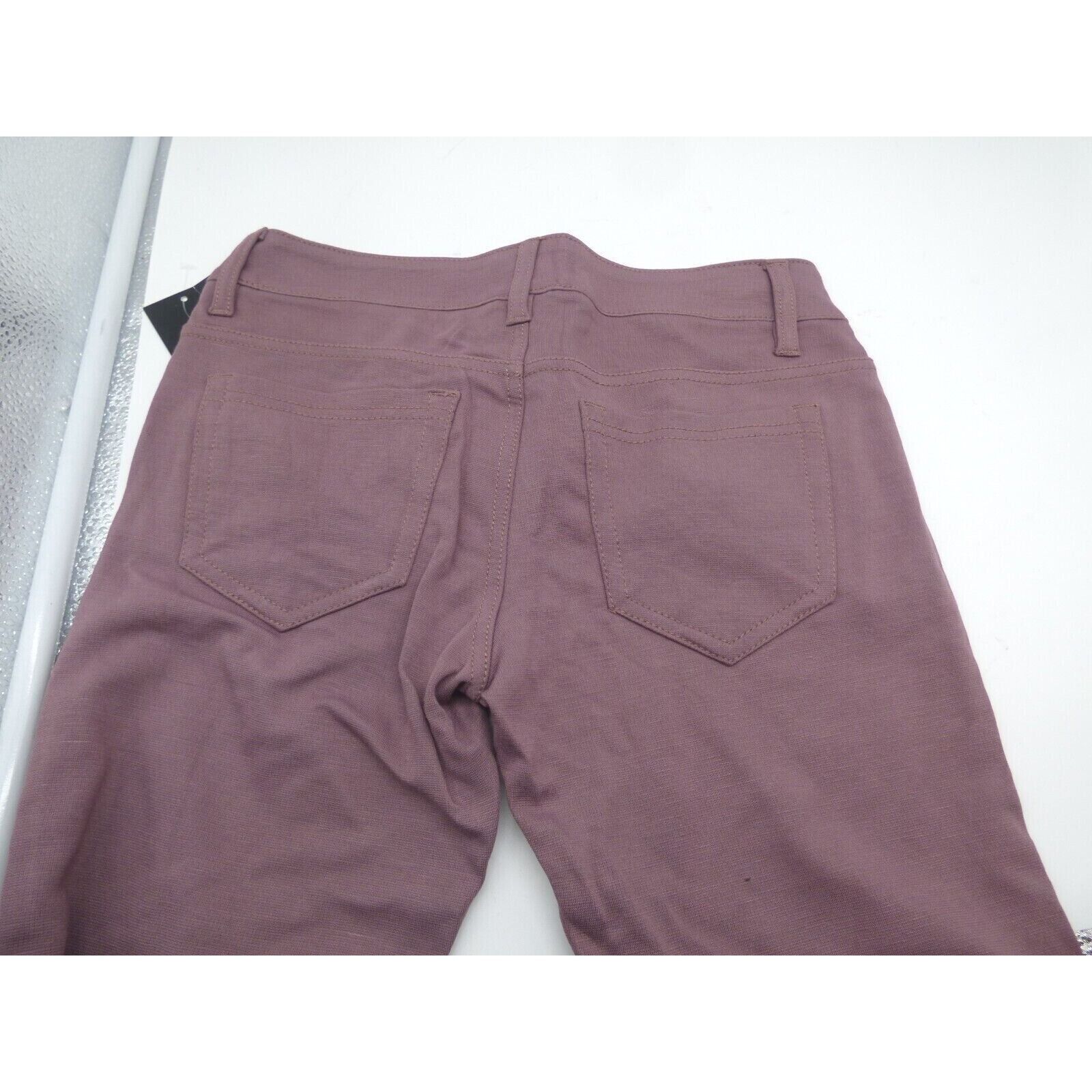 Other Black Hearts Brigade Women’s Ponte Pants, Mauve Wine, Size 2 Size 25" / US 0 / IT 36 - 4 Thumbnail