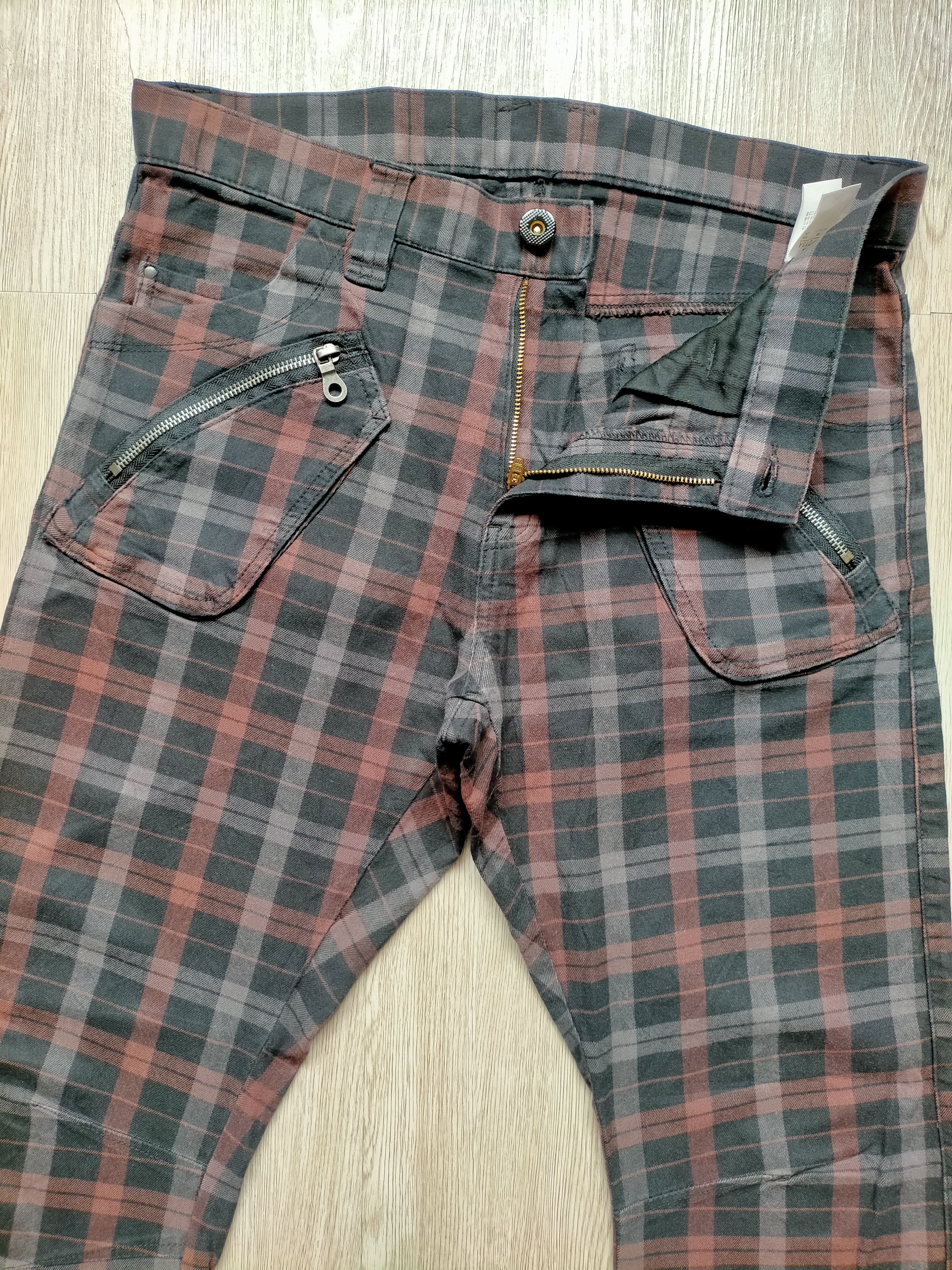 PPFM PPFM Curve Check Bondage Punk Style Pants Size US 34 / EU 50 - 6 Thumbnail