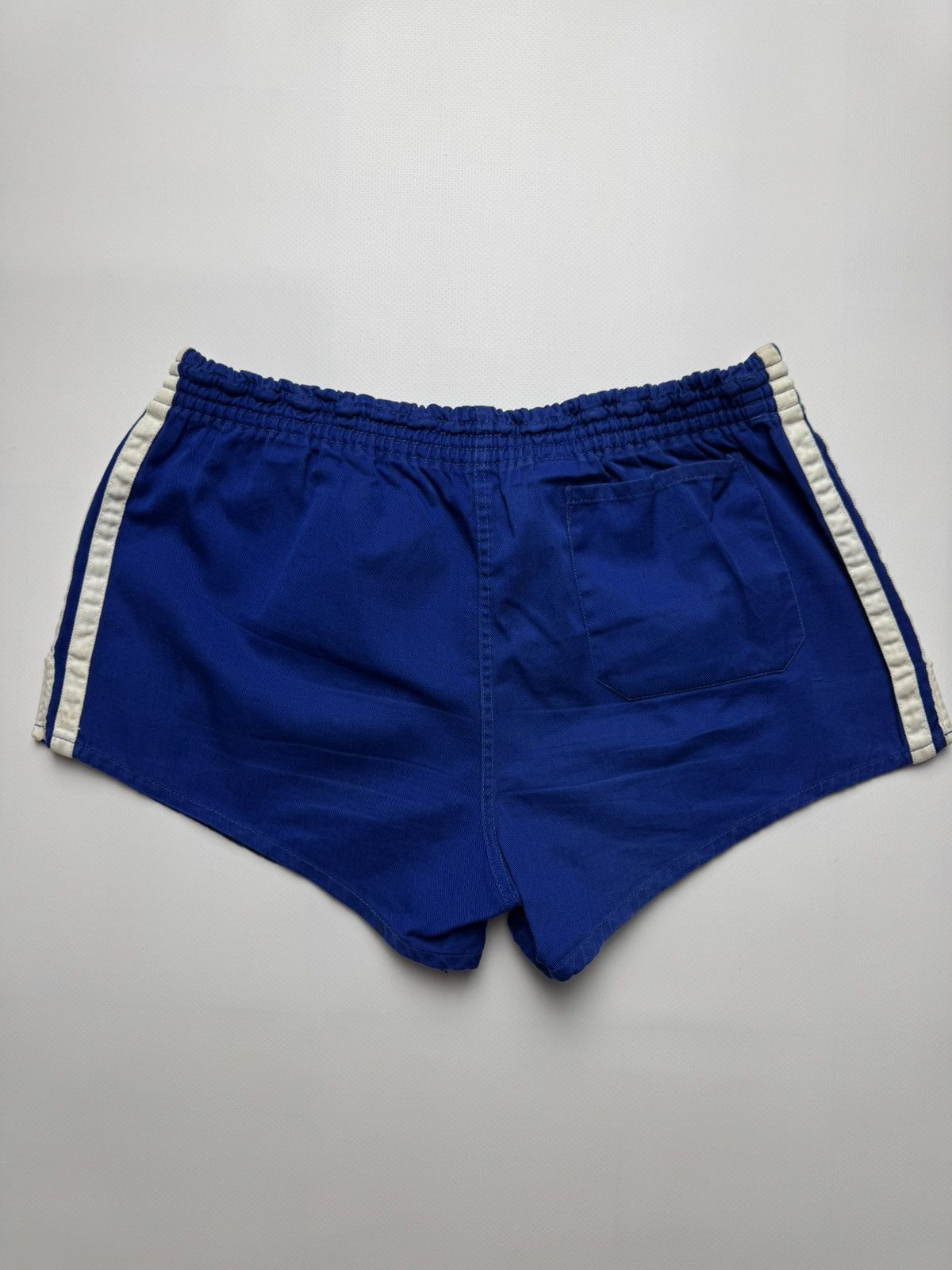 Adidas Vintage 80s Adidas Yugoslavia Cotton Sprinter Shorts — Blue Size US 33 - 9 Thumbnail