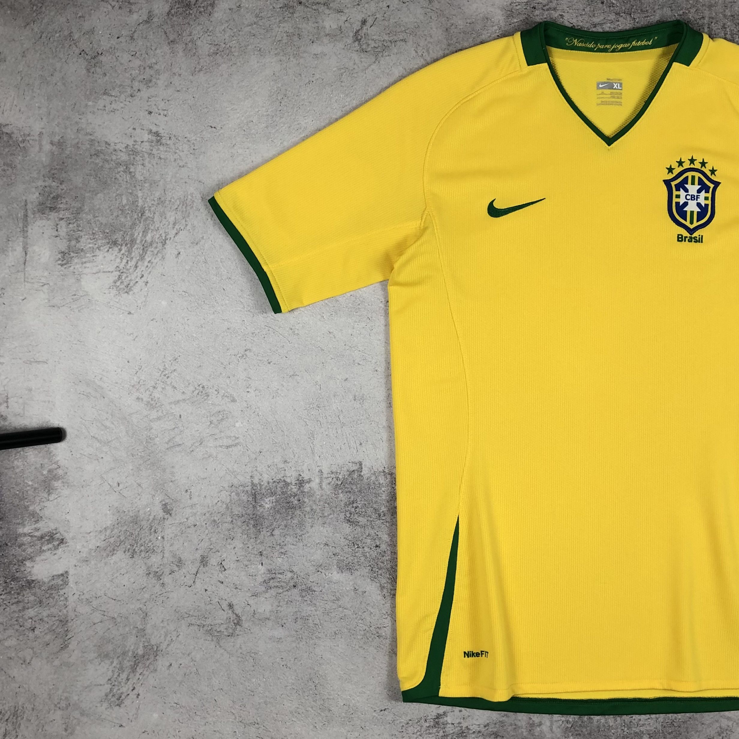 Nike Brazil 2008-2010 Nike Home Soccer Jersey youth XL Size US S / EU 44-46 / 1 - 8 Thumbnail