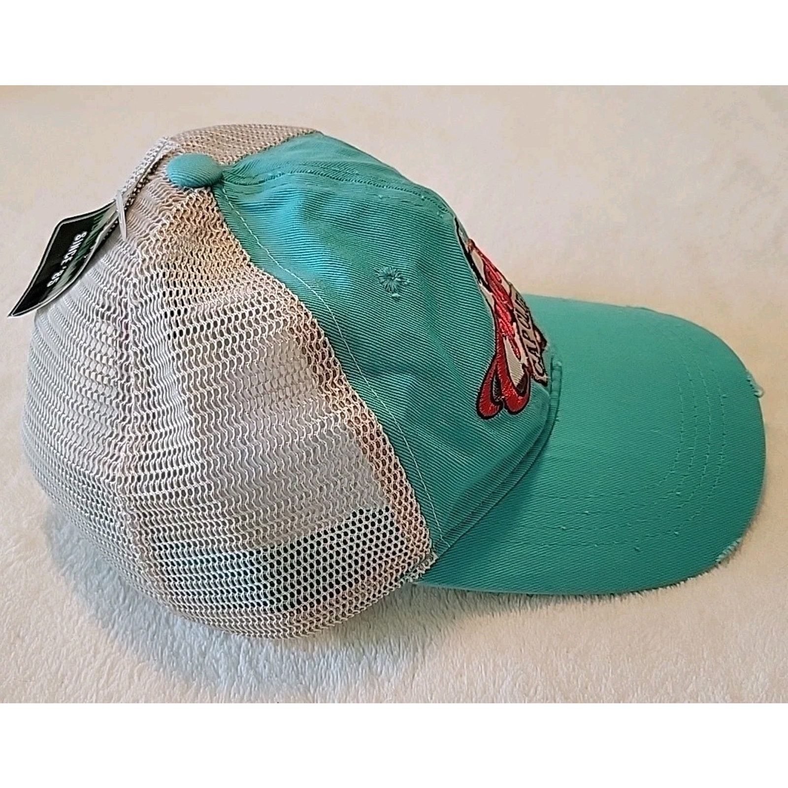 Other Vintage Cowgirl Cap Club Hat Turquoise & Wheat Embroidered Size ONE SIZE - 2 Thumbnail