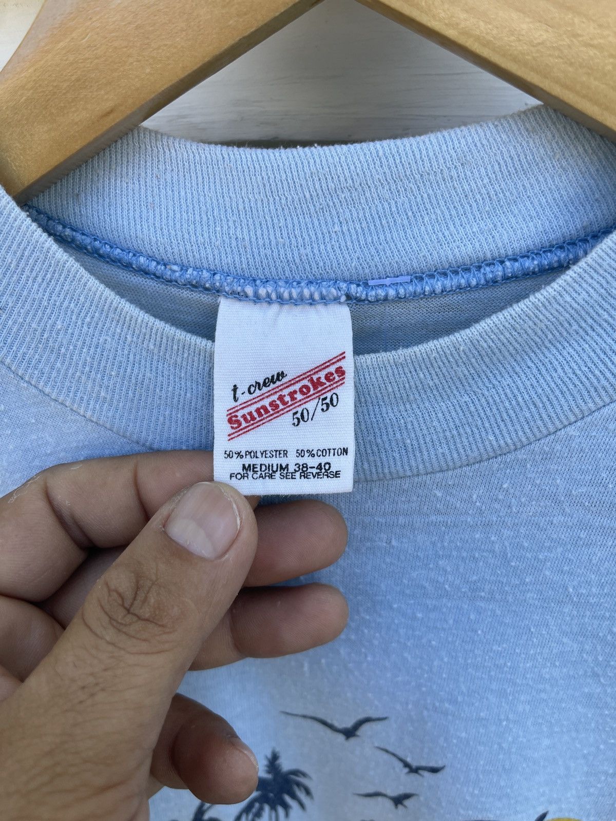 Vintage LastDrop🔥Rare🔥Vintage 70s HAWAII Polytees Sunstrokes T-Shirt Size US M / EU 48-50 / 2 - 5 Thumbnail