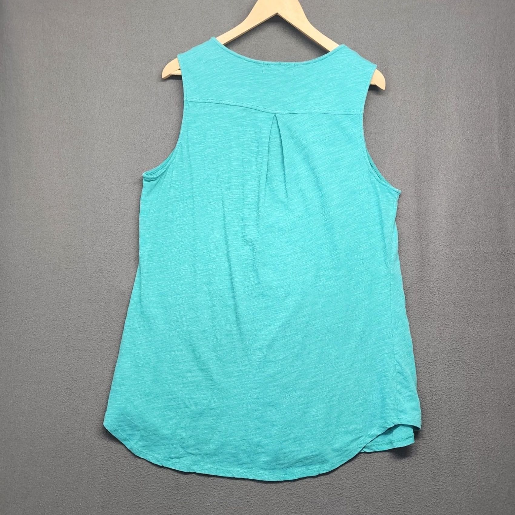 Altea Kelly Renee Tank Top Womens 0X Teal Embroidered Sleeveless Boho Lightweight Shirt Adults Womens Size XL / US 12-14 / IT 48-50 - 2 Thumbnail
