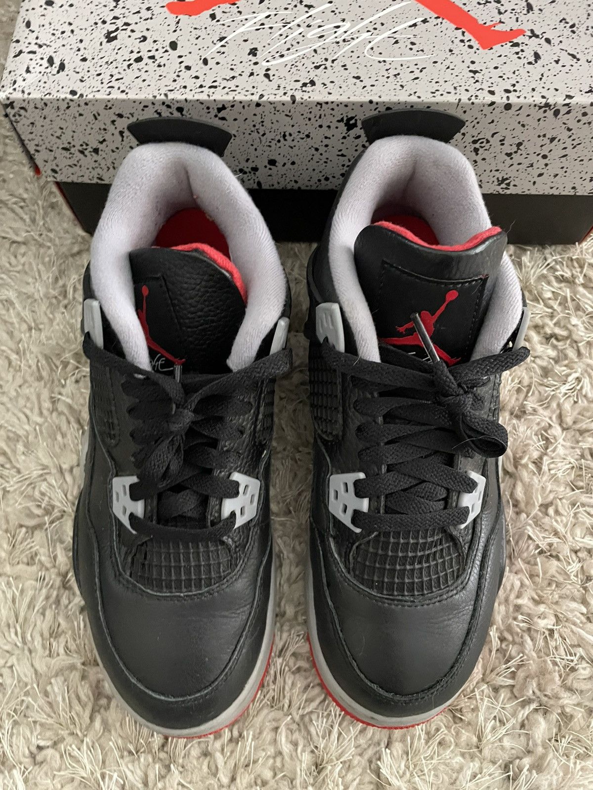 Jordan Brand Jordan 4 Bred Reimagined Size US 5 / EU 37 - 5 Thumbnail