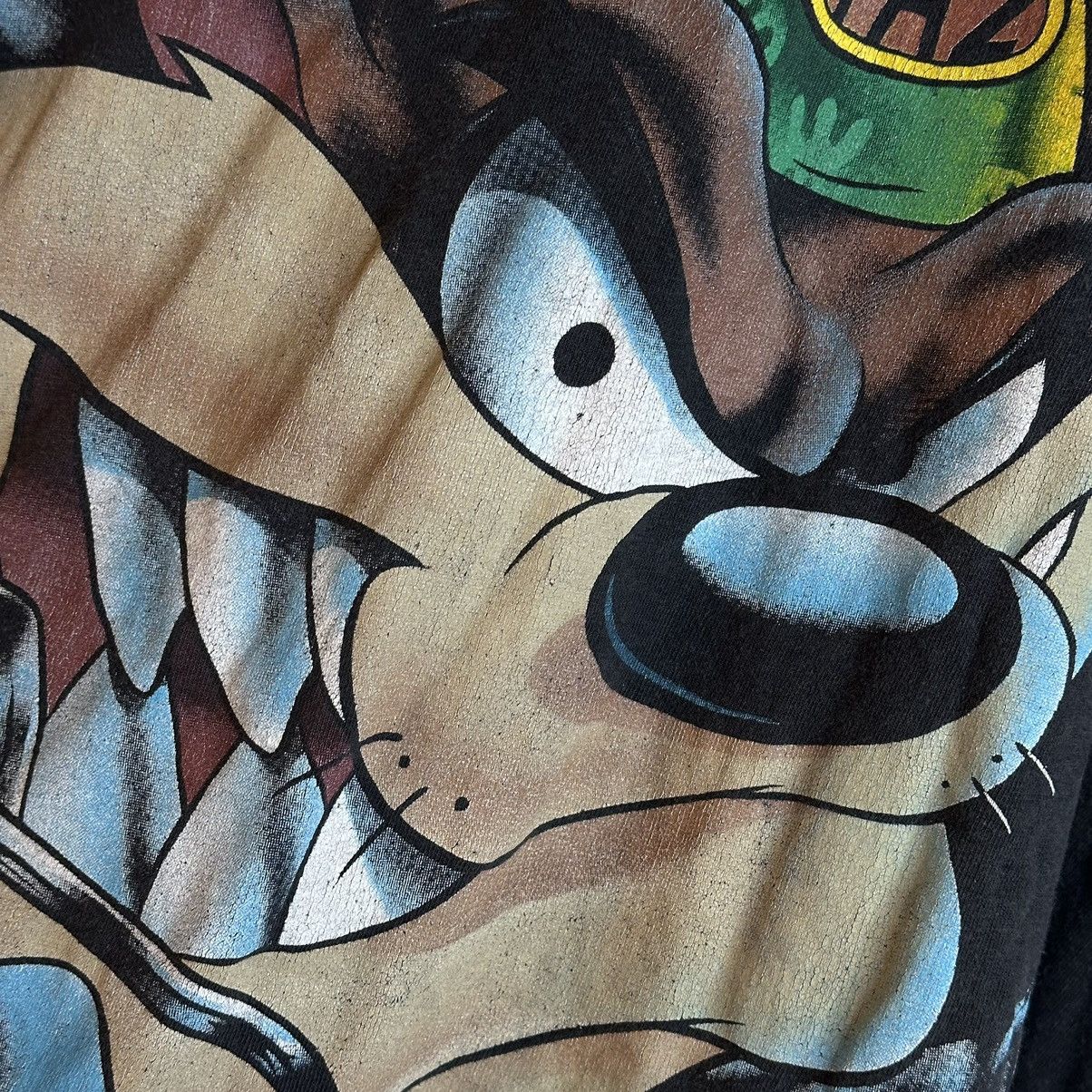 Cartoon Network Looney Tunes Taz 1995 Warner Brother Vintage Movie 90s Tees Size US S / EU 44-46 / 1 - 6 Thumbnail