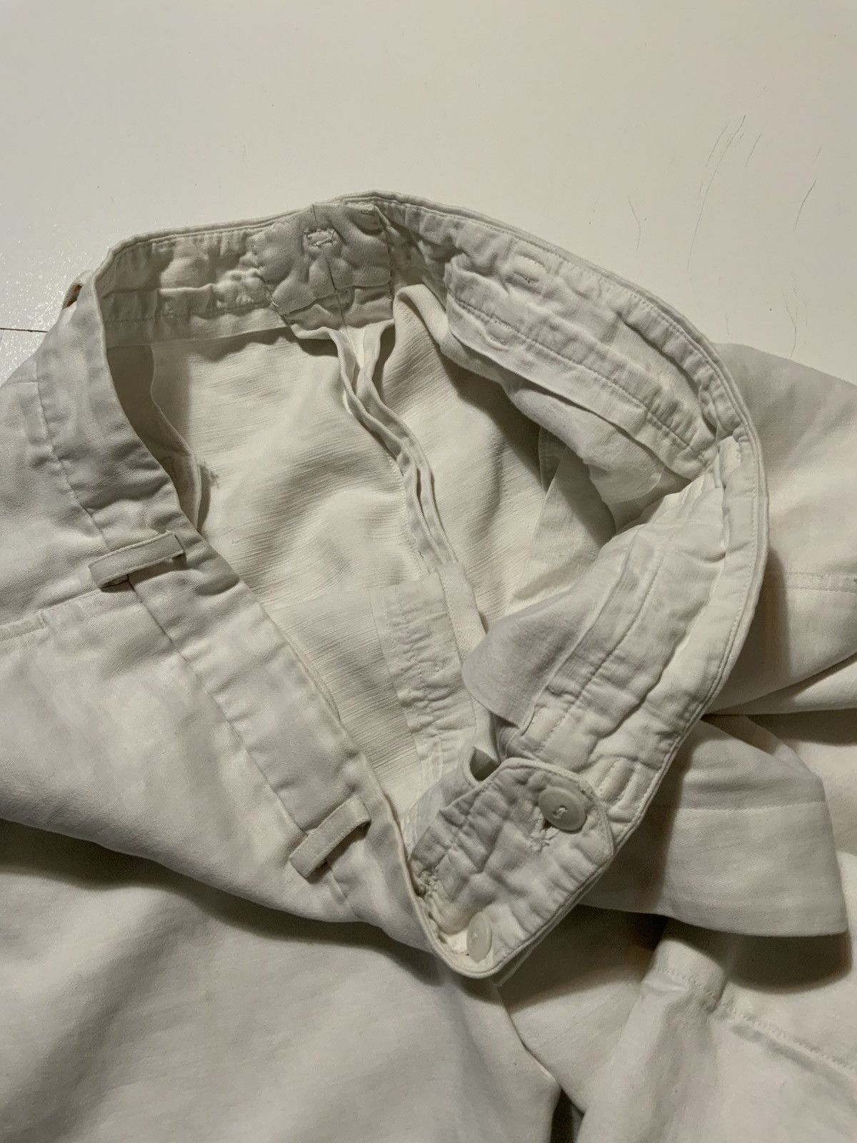 Vintage True Vintage Quality Tailors Workwear Linen Button Fly Pants Size US 32 / EU 48 - 10 Thumbnail