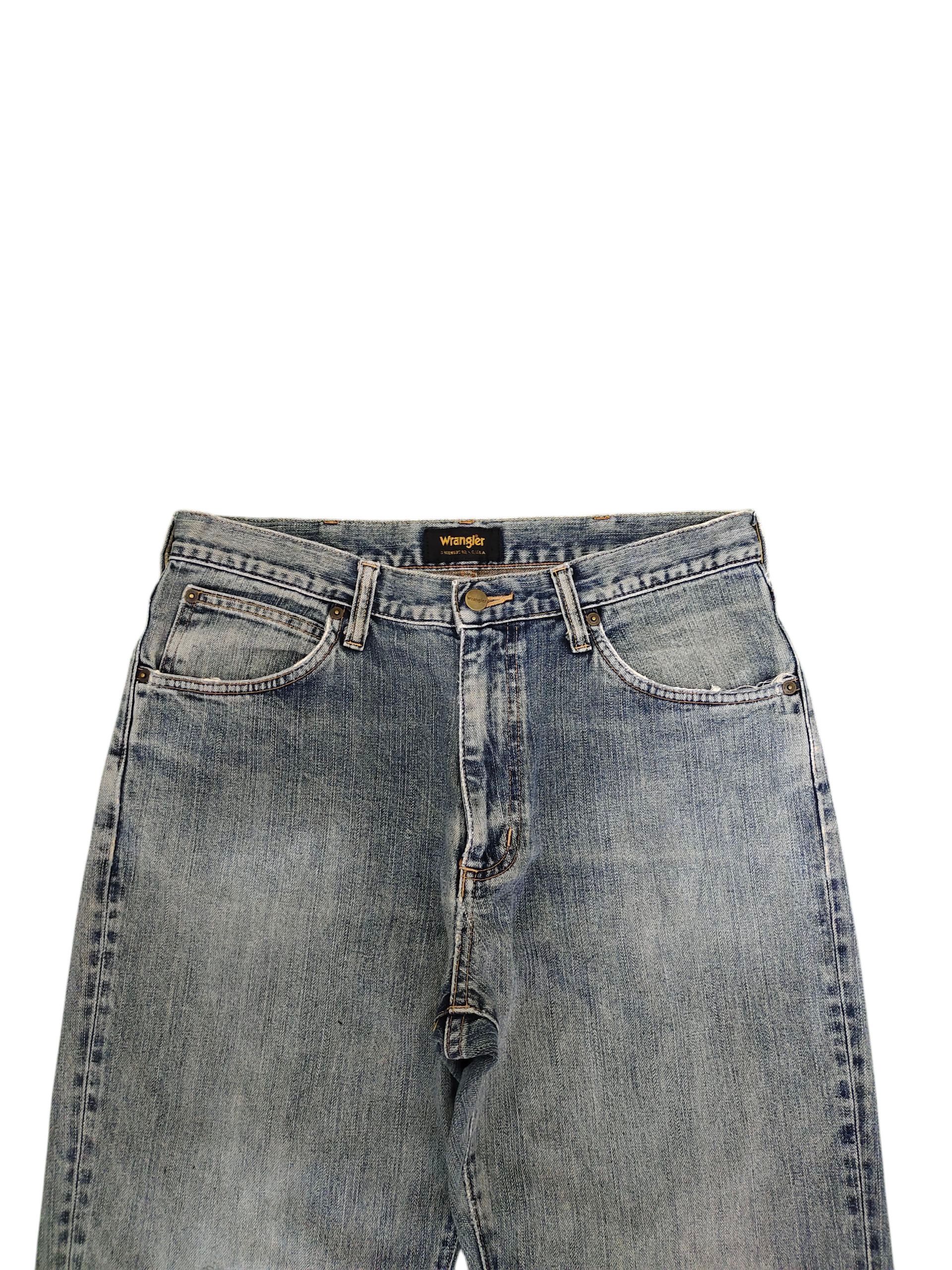 Undercover Vintage 90s Wrangler Regular Distress Sand Wash Denim Jeans Size US 33 - 2 Thumbnail