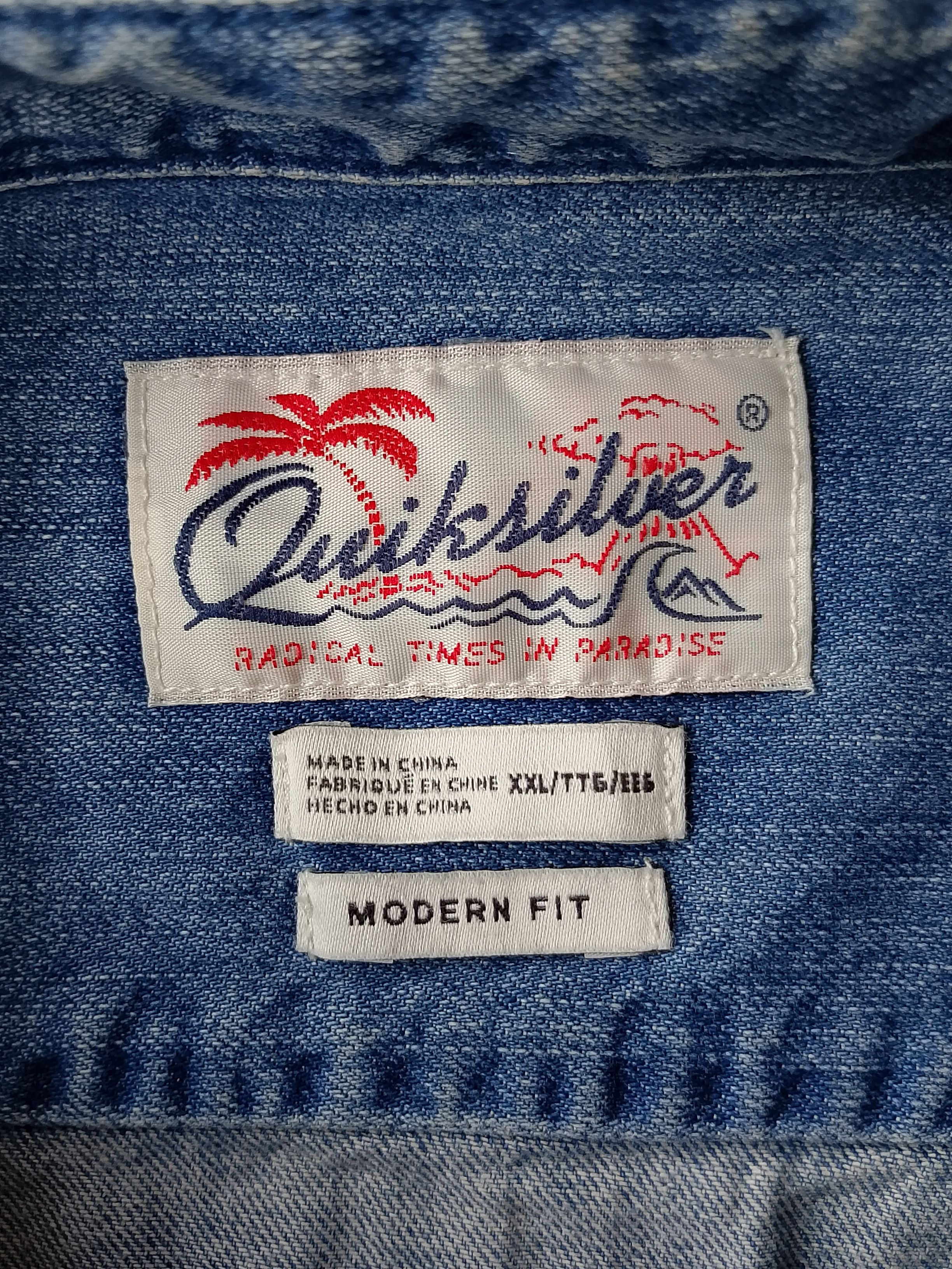 Quiksilver Radical Times in Paradise by Quiksilver Jeans Button Shirt Size US XXL / EU 58 / 5 - 7 Thumbnail
