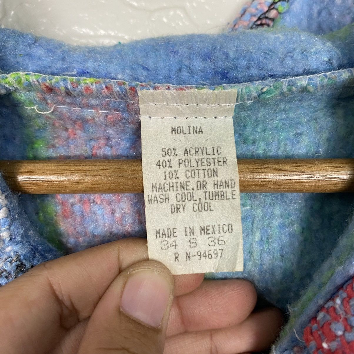 Japanese Brand Vintage Anorak Hoodie Wool Jacket Molina Striped Design Size US S / EU 44-46 / 1 - 15 Thumbnail