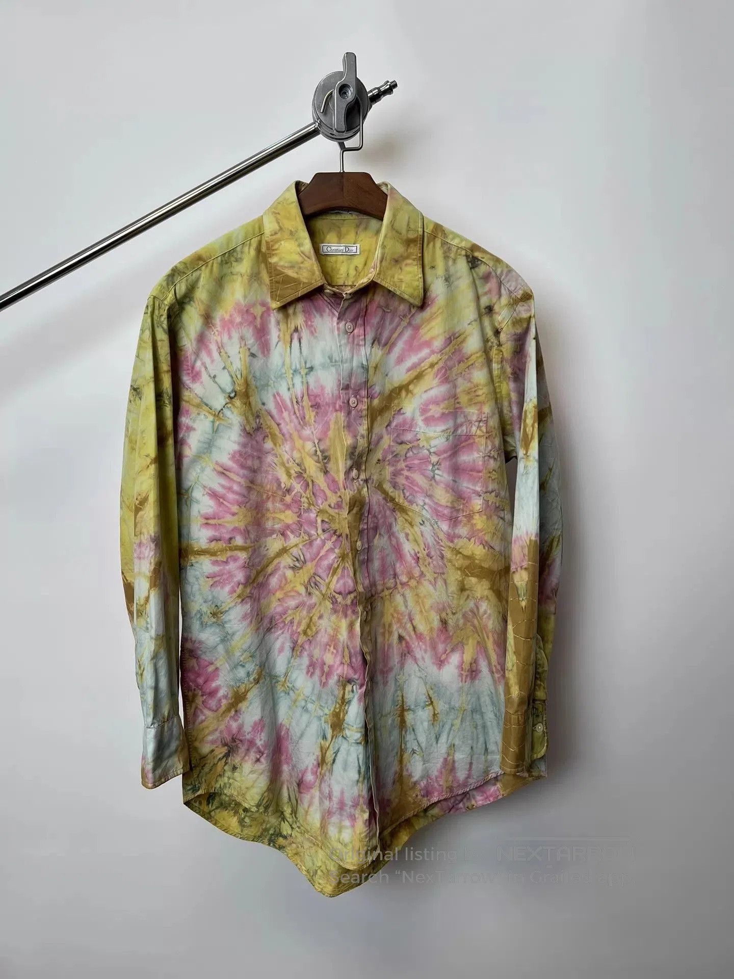 Dior Tie-Dye Long Sleeve Button-Up Shirt. Size US L / EU 52-54 / 3 - 1 Thumbnail