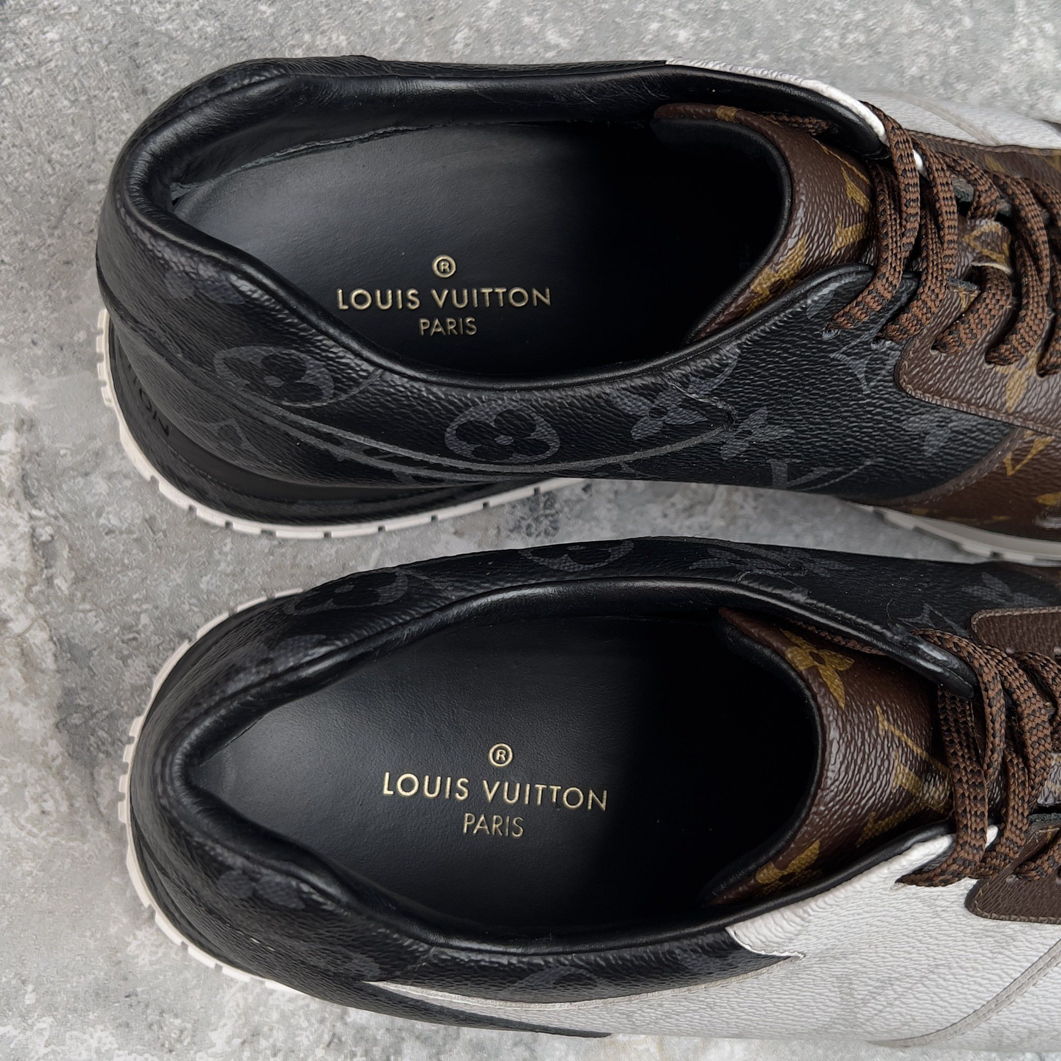 Louis Vuitton Run Away Sneakers Tri-Color Monogram Canvas Size US 8.5 / EU 41-42 - 8 Thumbnail