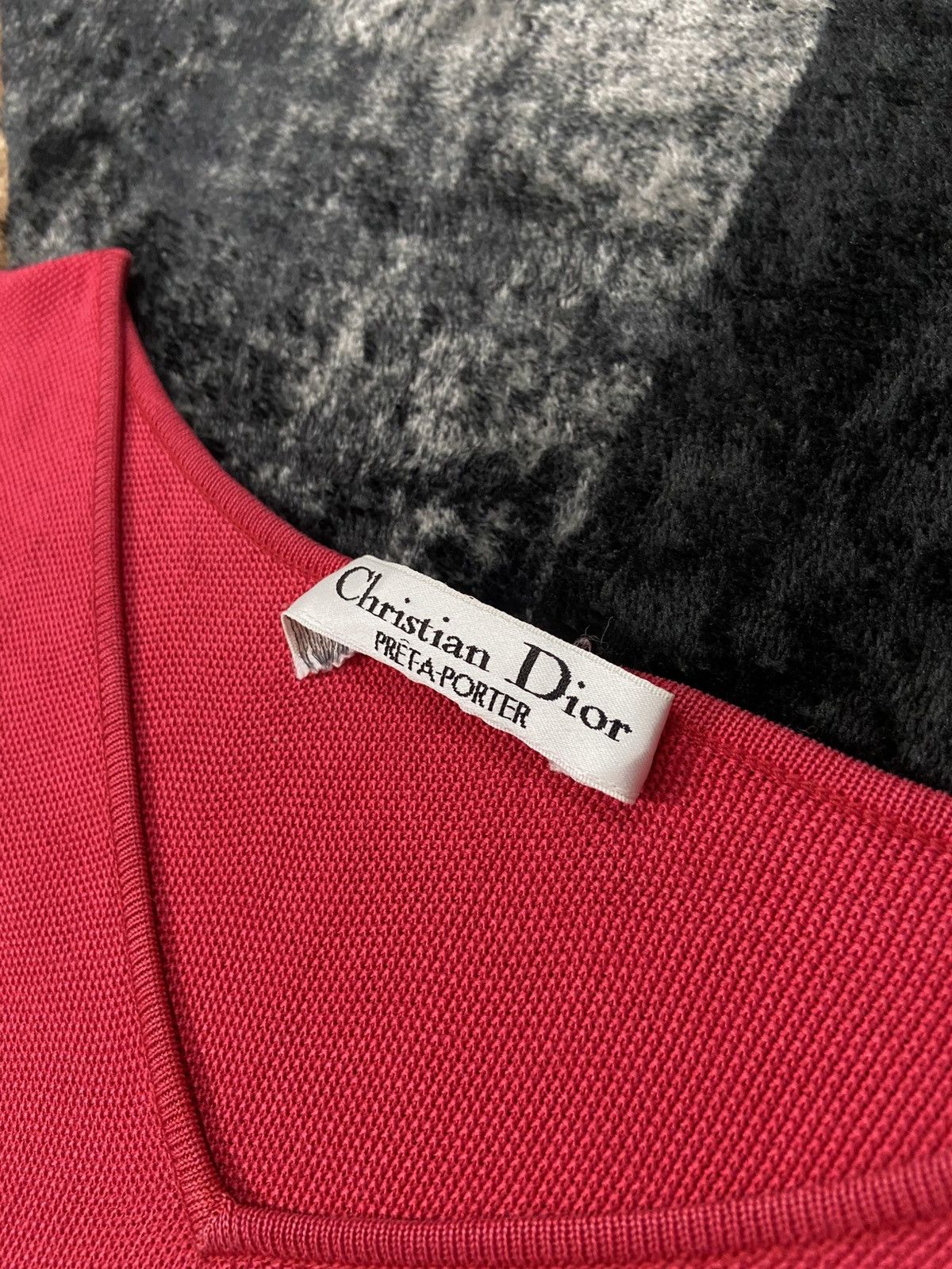 Dior True Vtg 80s Christian Dior Pret A Porter Embroidered Knit Size M / US 6-8 / IT 42-44 - 8 Thumbnail