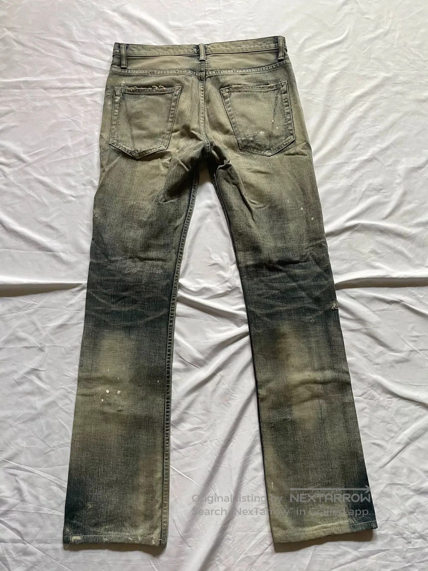 Japanese Brand delay by wins distressed denim jeans. Size US 26 / EU 42 - 3 Thumbnail