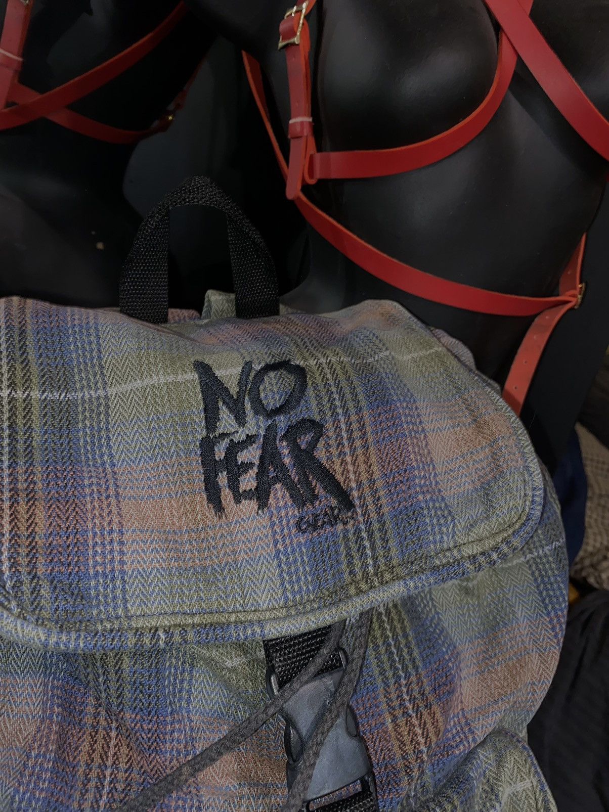 No Fear Vintage No Fear Backpack Streetwear Urban Style y2k Bag Size ONE SIZE - 9 Thumbnail