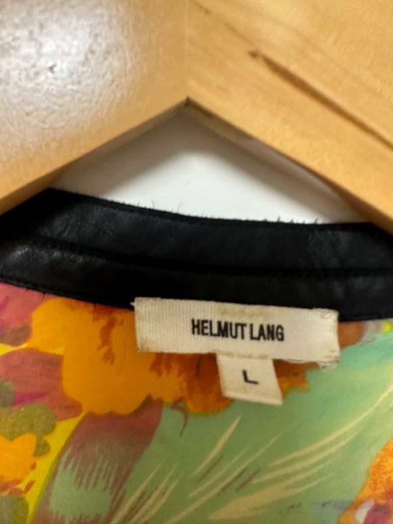 Helmut Lang HELMUT LANG Orange series peony printed mulberry silk open Size L / US 10 / IT 46 - 2 Thumbnail