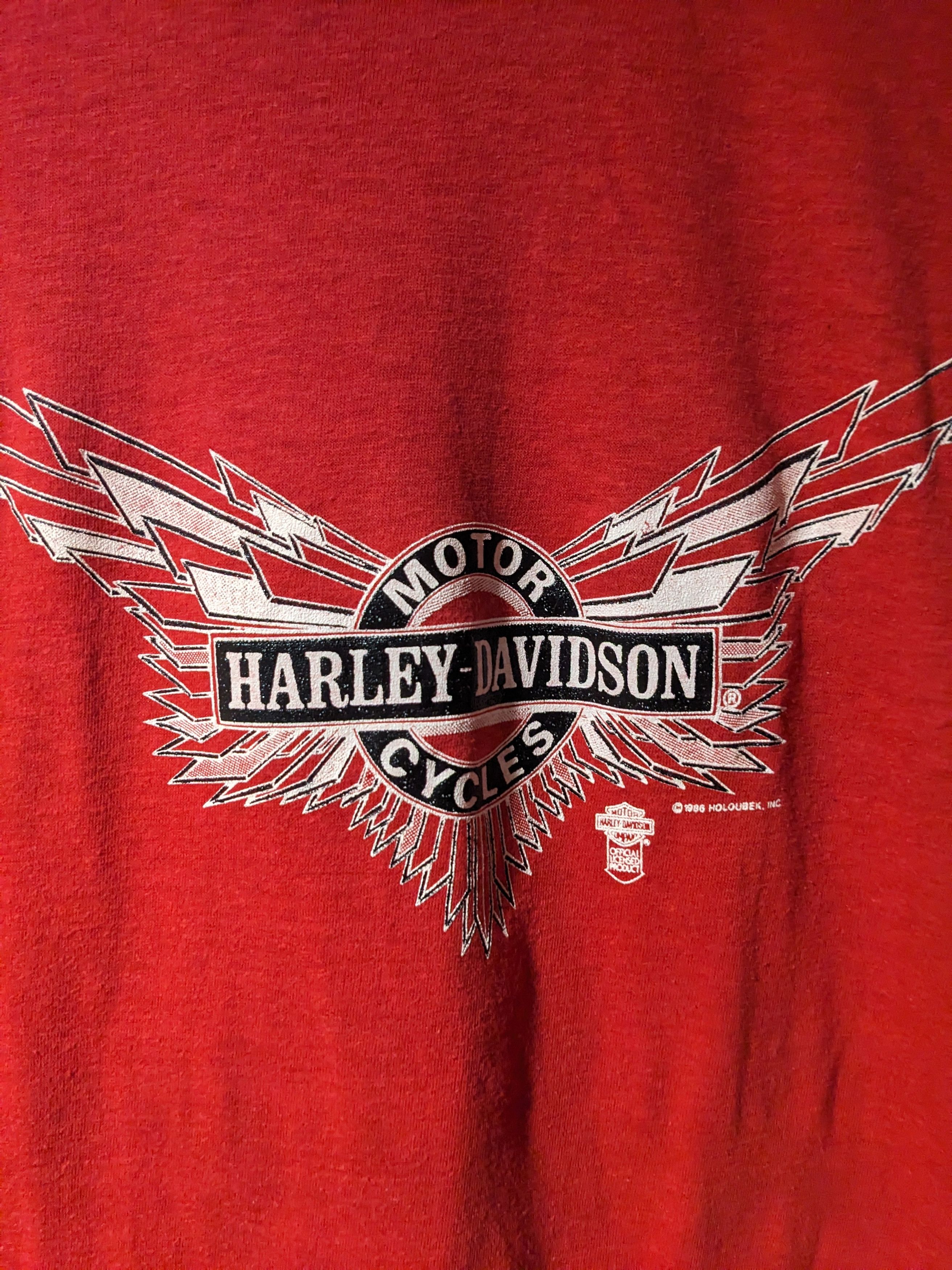Harley Davidson Vintage 1986 Harley Davidson Motorcycle Sleeveless T-Shirt Size US XL / EU 56 / 4 - 2 Thumbnail