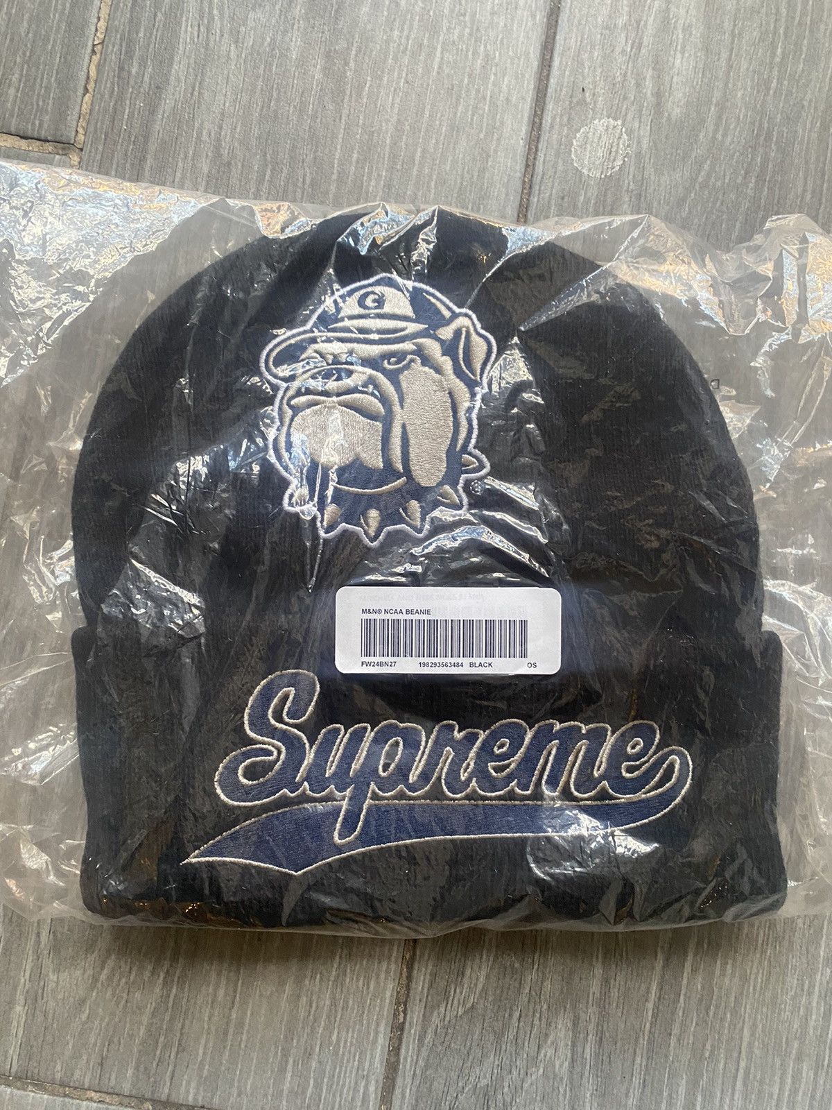 Supreme Supreme Mitchell & Ness NCAA Beanie Georgetown Size ONE SIZE - 2 Thumbnail