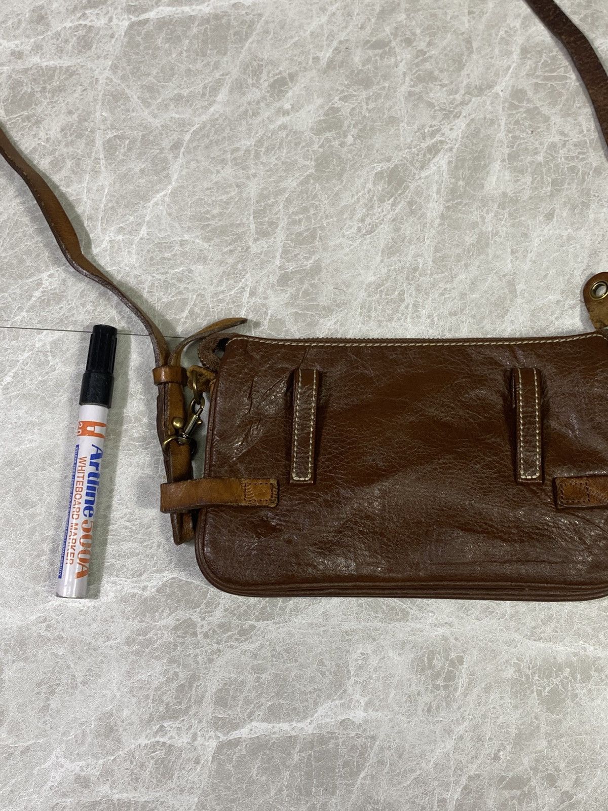 Other Vintage sacco.ltd sling bag leather kanvas Size ONE SIZE - 7 Thumbnail