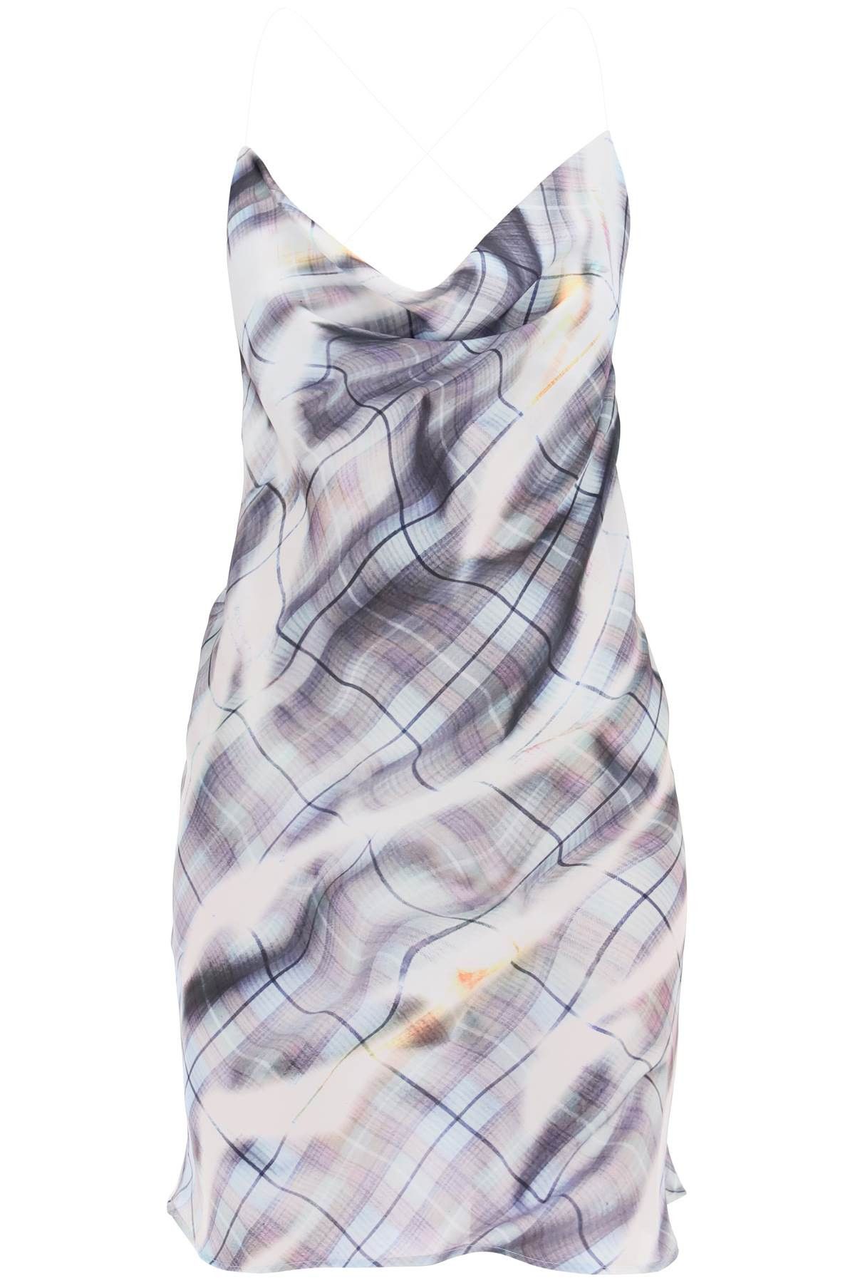 image of Yproject Satin Slip Dress For Elegant in Light Blue Pink, Women's (Size Small)