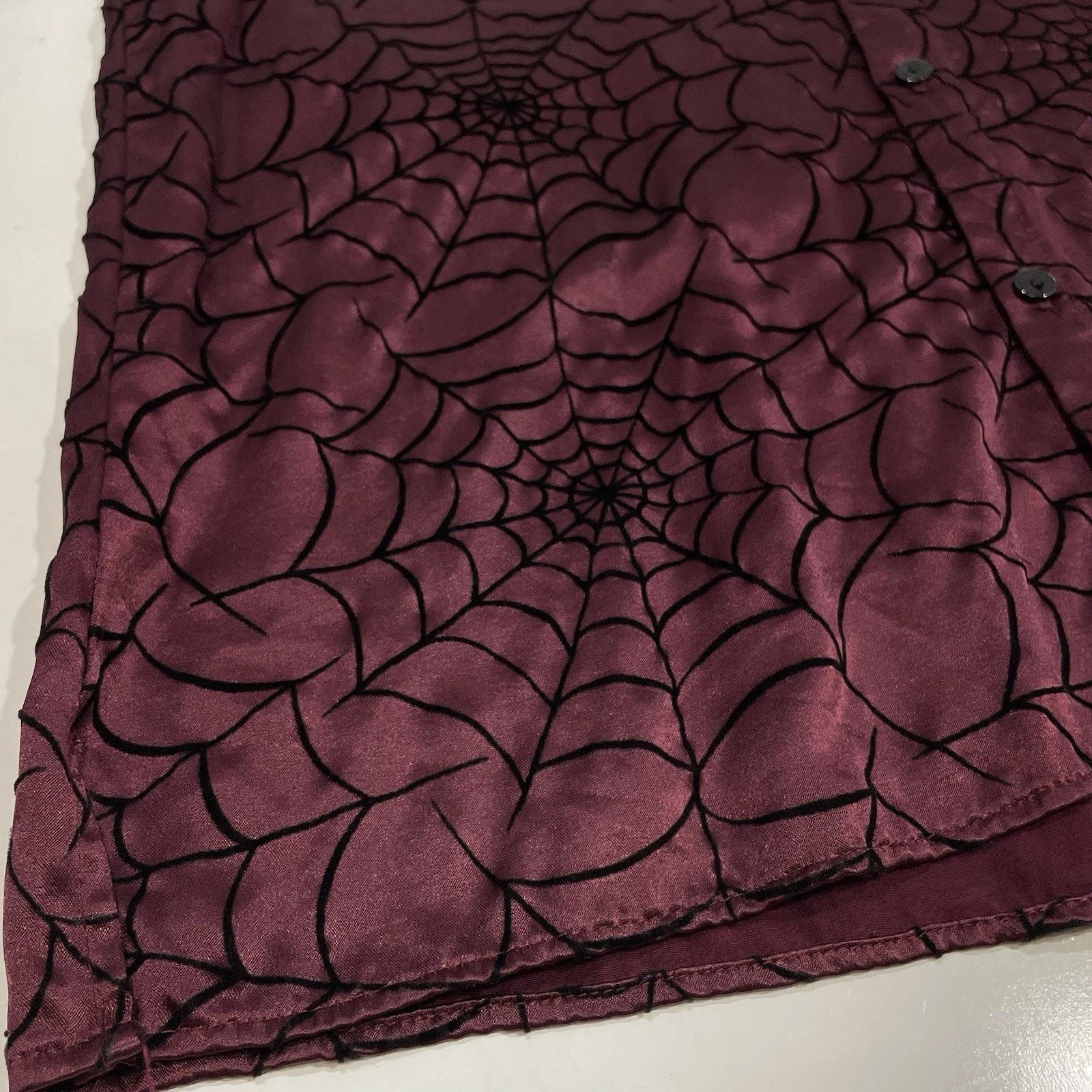 Epic Threads VTG Morbid Threads Spider Web Shirt Red Men’s Emo Rare Goth Size US L / EU 52-54 / 3 - 3 Thumbnail