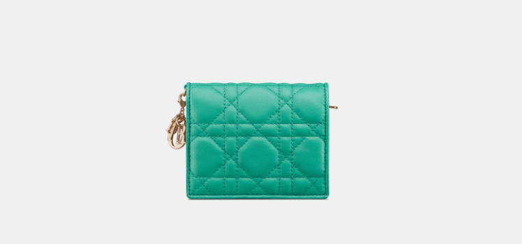 Dior o1w1db10525 S0178O Size : OS / Gardenia Wallet in Aquamarina Size ONE SIZE - 2 Thumbnail