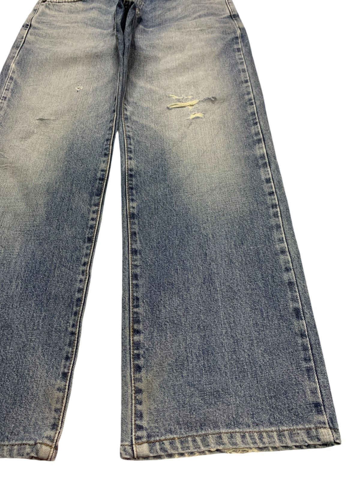 Edwin × Japanese Brand SALES🔥Vintage Edwin Faded Blue Wash Distress Baggy Jeans Size US 29 - 7 Thumbnail