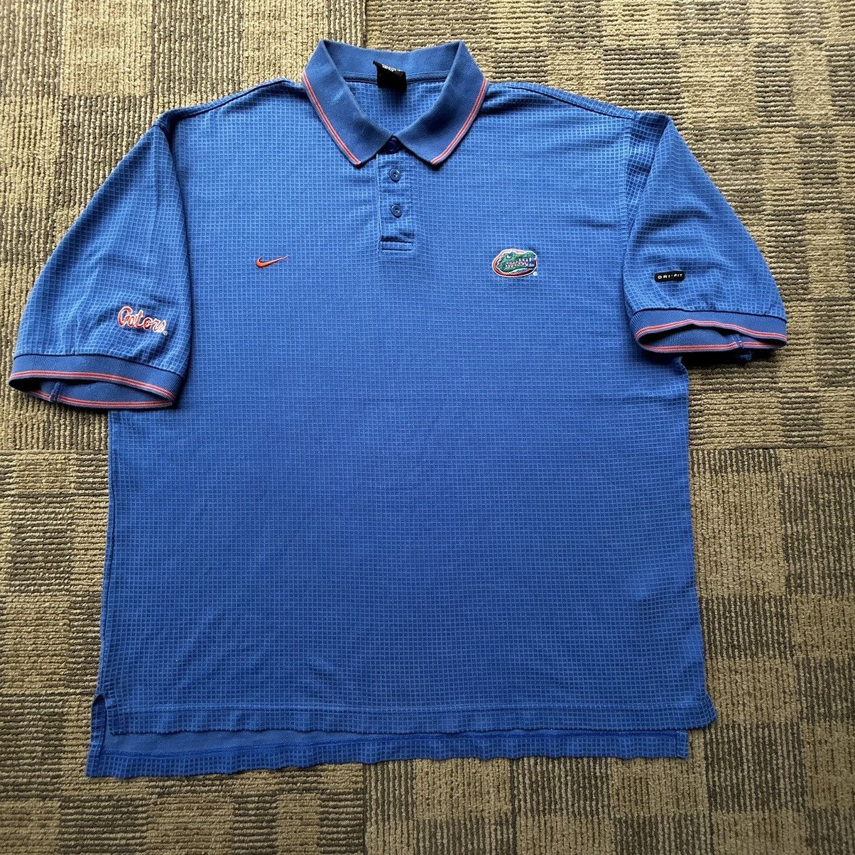 Nike Vtg University Of Florida Gators Nike Swoosh Polo Shirt Size US XL / EU 56 / 4 - 1 Thumbnail