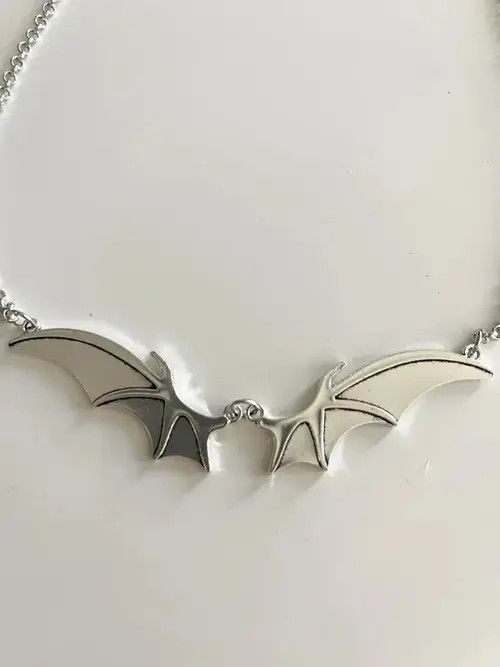 VIBE STEAL! Y2K Japan Vampire Bat Necklace Size ONE SIZE - 2 Thumbnail