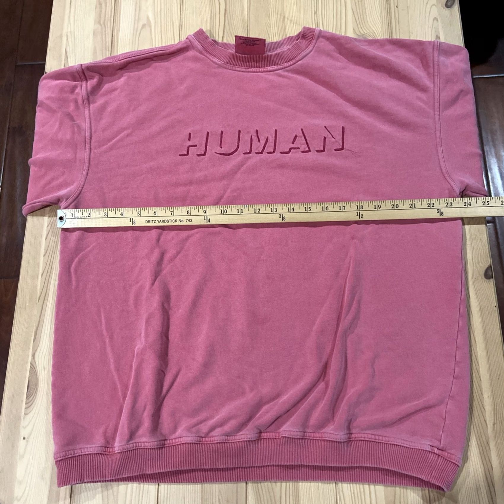 Anvil VINTAGE Anvil Sweatshirt Crewneck Red 1990s Large Cotton Thick Faded Size L / US 10 / IT 46 - 6 Thumbnail