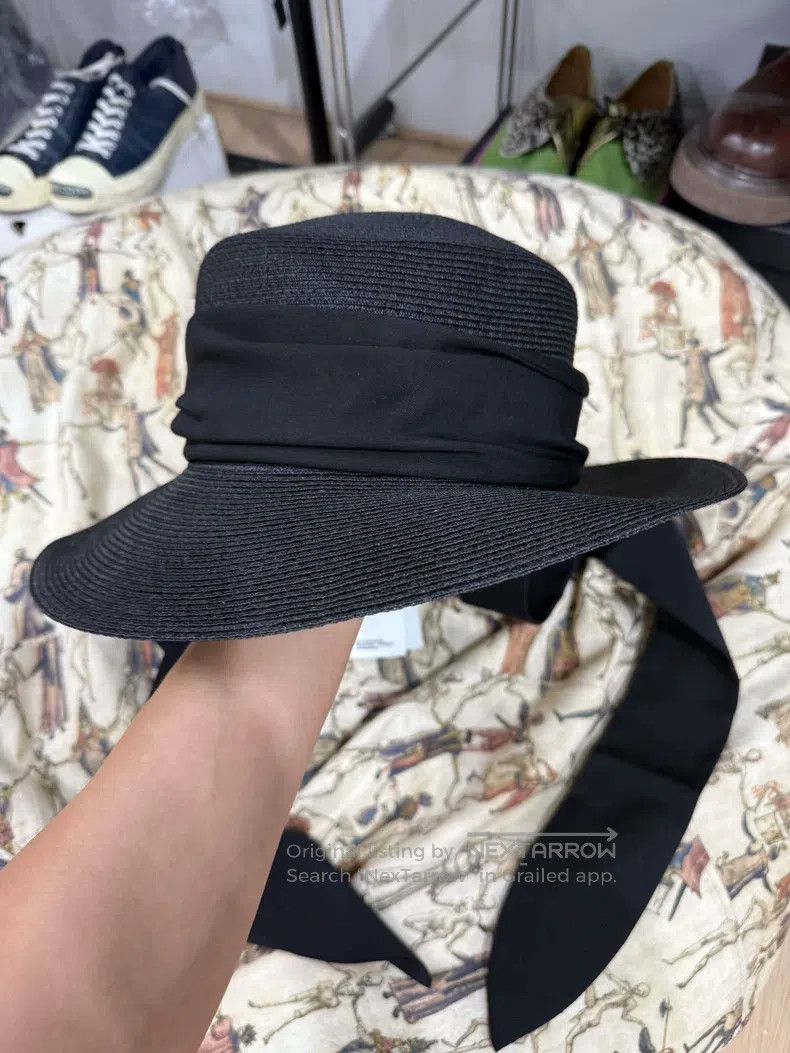 Yohji Yamamoto Yohji Yamamoto Woven Silk Scarf Tie Hat Size ONE SIZE - 1 Thumbnail