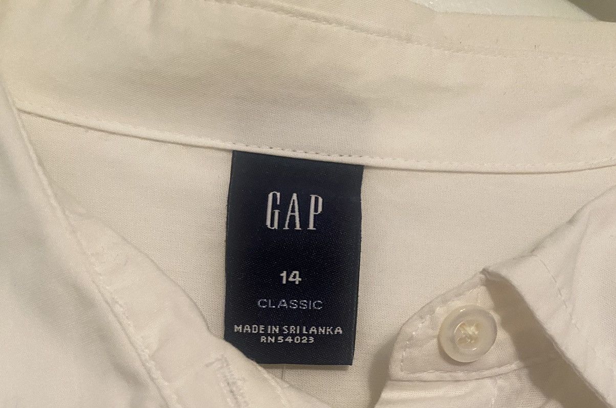 Gap Gap 100%cotton classic white button up blouse size 14 Size XL / US 12-14 / IT 48-50 - 2 Thumbnail
