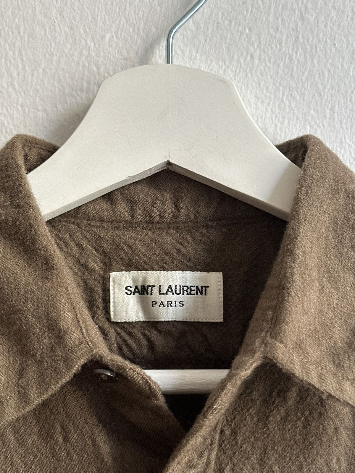 Saint Laurent Paris Saint Laurent Paris Wool Unisex Army Military Style Shirt Size US S / EU 44-46 / 1 - 5 Thumbnail