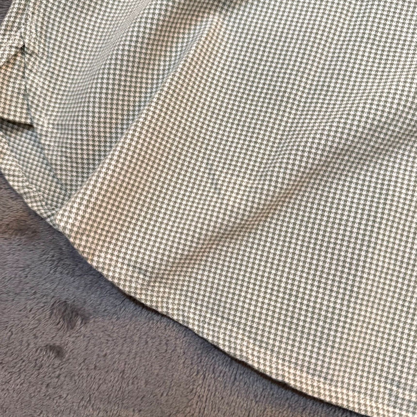 Cremieux Cremieux Shirt Green White Micro Houndstooth Cotton Button-Down Mens 4XB NWT Size US XXL / EU 58 / 5 - 4 Thumbnail