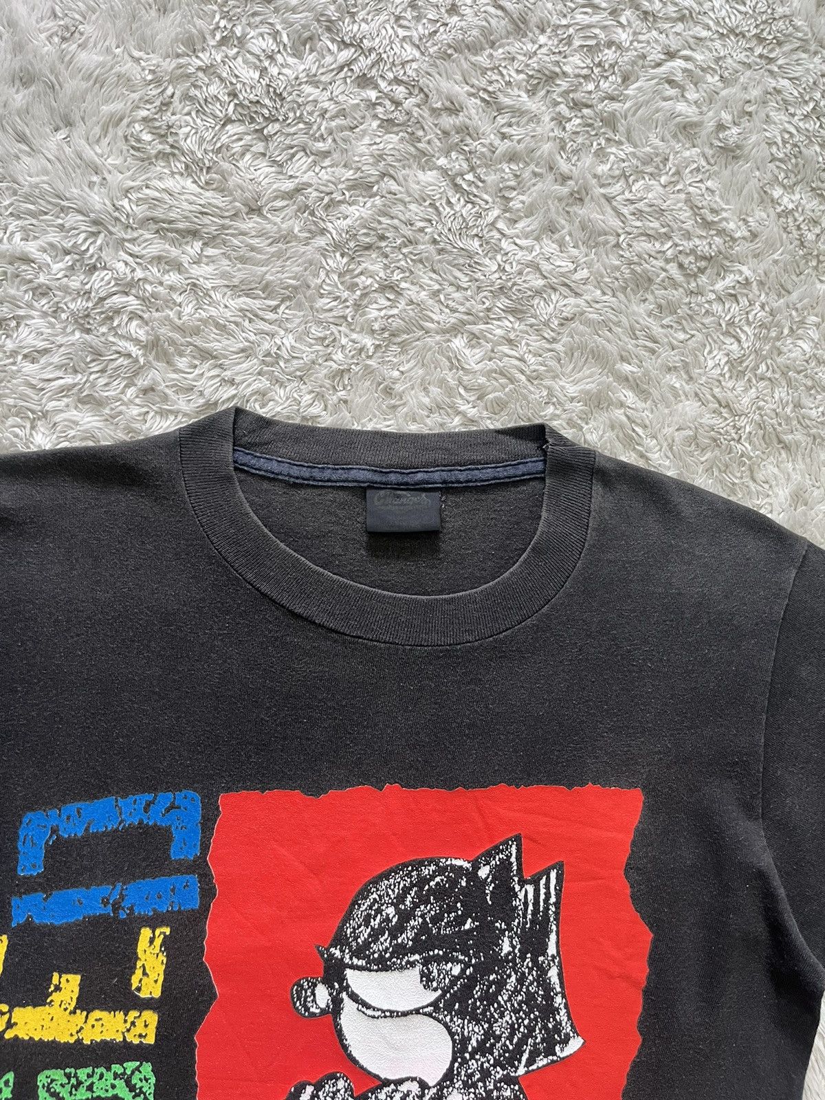 Vintage vintage 1990's "black faded" felix the cat t-shirt Size US M / EU 48-50 / 2 - 5 Thumbnail