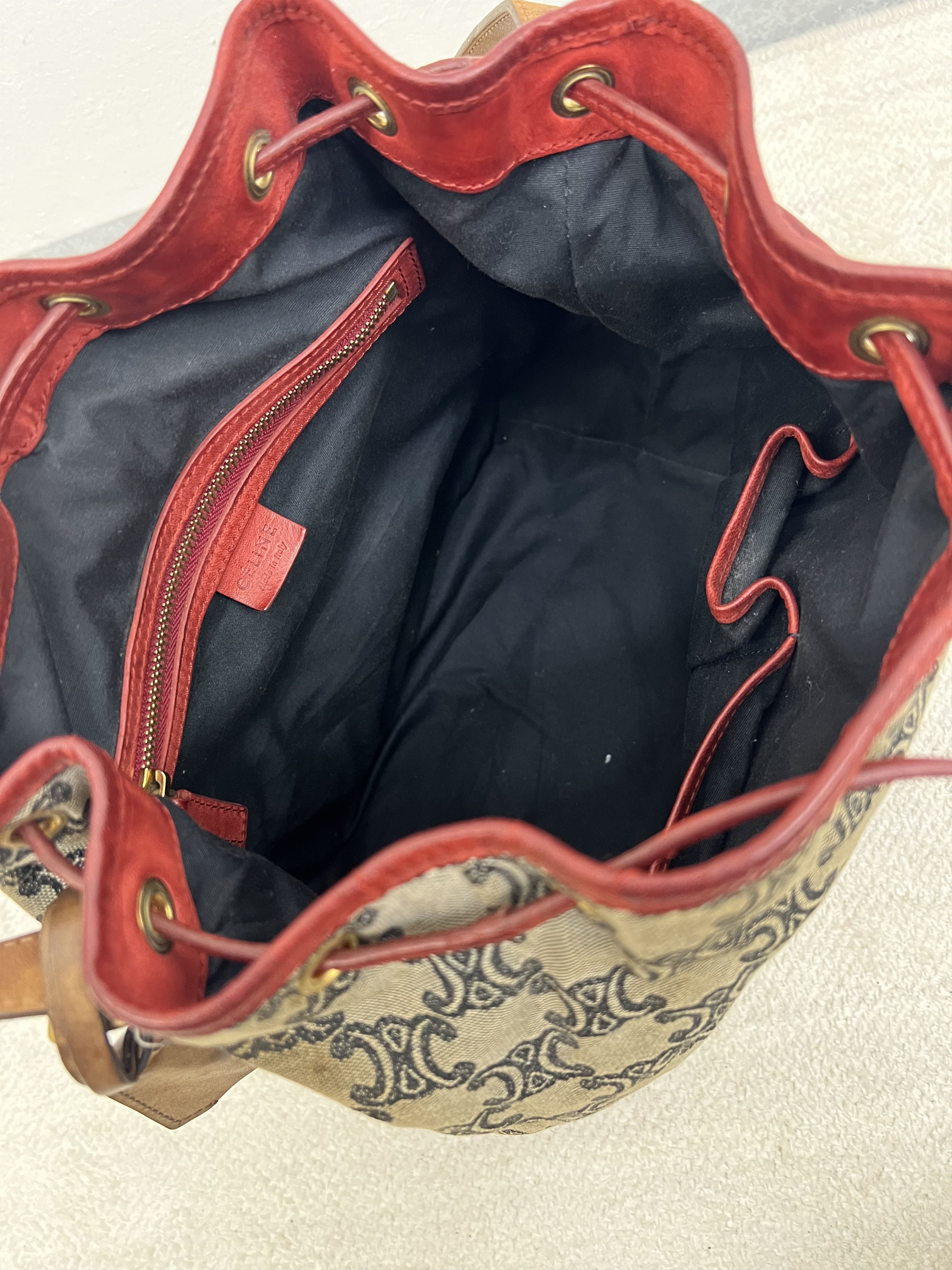 Celine Vintage Celine Monogram Macadam Bucket bag Size ONE SIZE - 6 Thumbnail