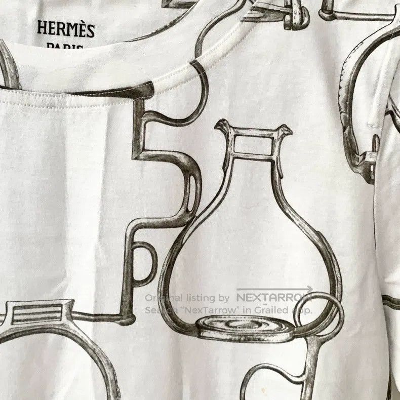 Hermes Hermes White T-shirt Size XS / US 0-2 / IT 36-38 - 5 Thumbnail
