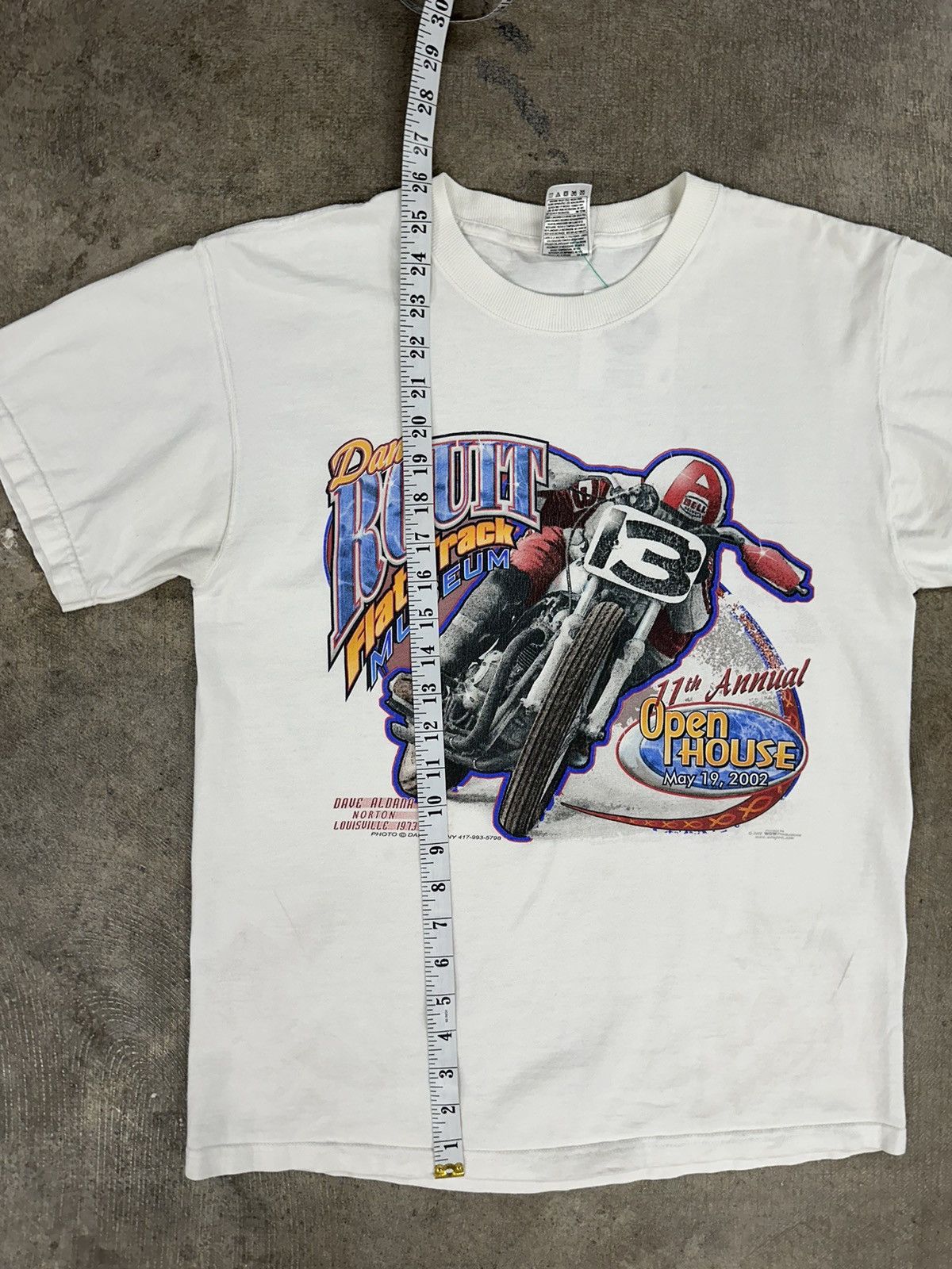 Fruit Of The Loom × Vintage Vintage 90s Flat Track Museum Racing T-Shirt Size US M / EU 48-50 / 2 - 11 Thumbnail