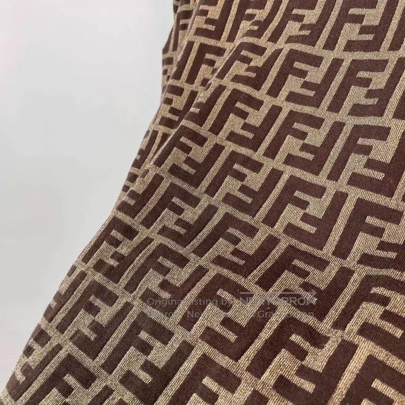 Fendi Fendi Monogrammed F Printed Knit Top, Brown Size XS / US 0-2 / IT 36-38 - 7 Thumbnail
