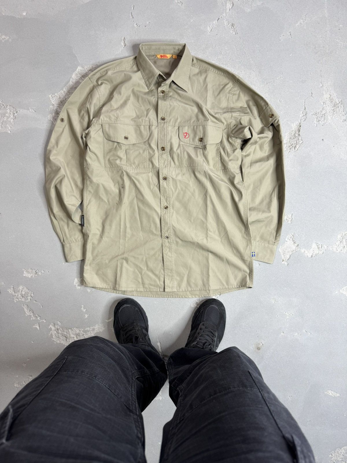 Fjallraven × Vintage Vintage Fjallraven G-1000 long sleeve shirt Size US M / EU 48-50 / 2 - 1 Thumbnail