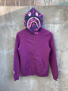 Bape zip hoodie online lila