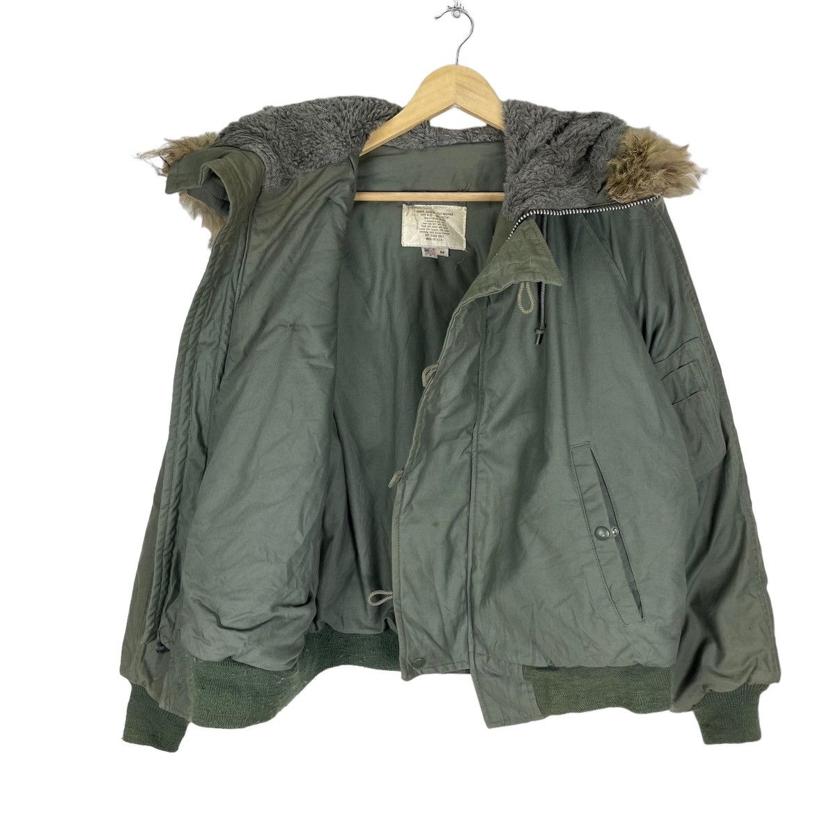 I. Spiewak And Sons ☀️I SPIEWAK & SONS TYPE N-2B FUR HOODIE BOMBER JACKET Size US M / EU 48-50 / 2 - 7 Thumbnail
