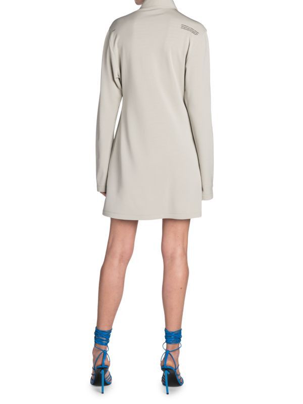 Off-White o1y1225 Mini Dress in Light Gray Size S / US 4 / IT 40 - 4 Thumbnail