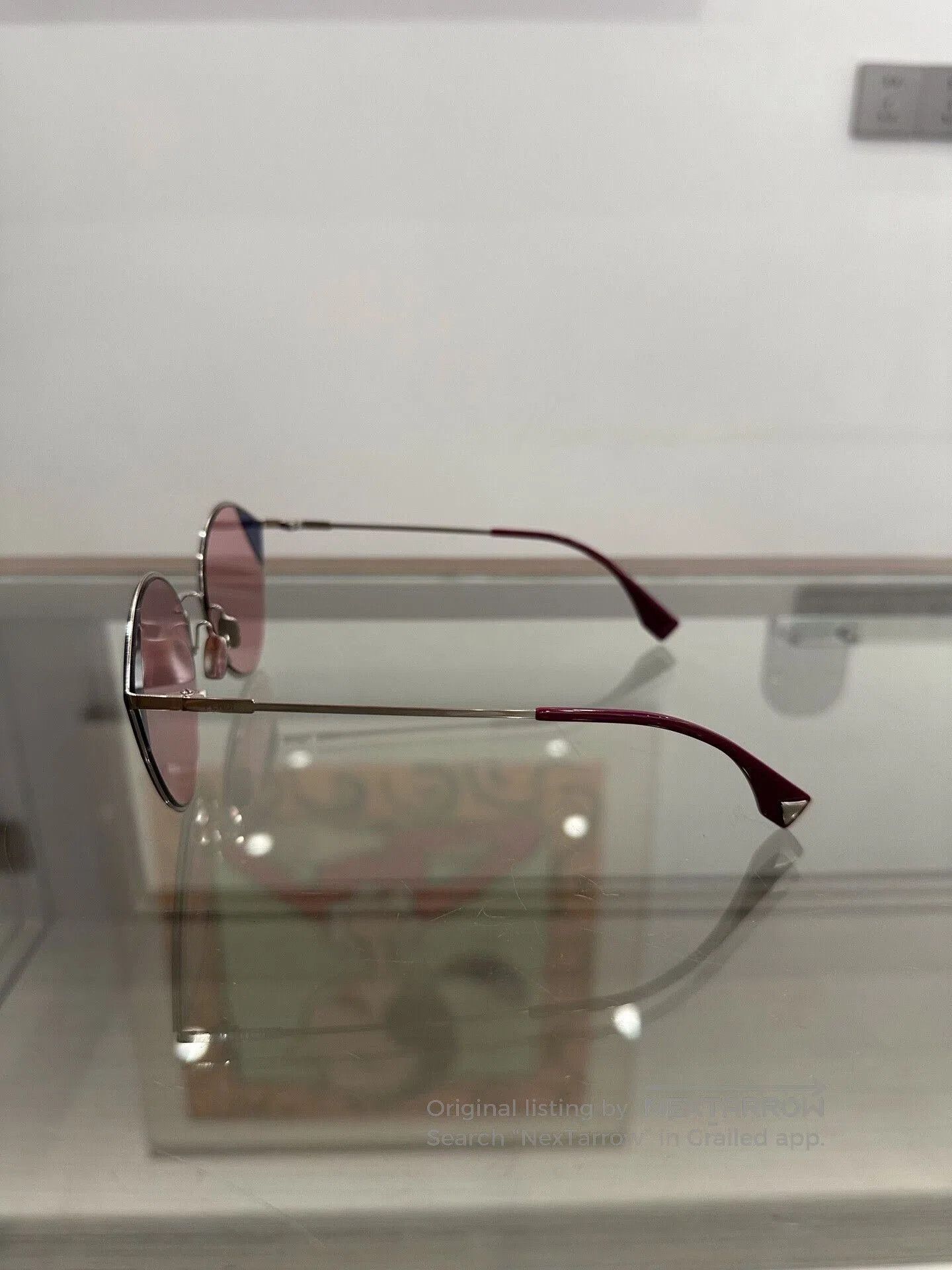 Fendi Fendi Pink Cat-Eye Sunglasses. Size ONE SIZE - 4 Thumbnail