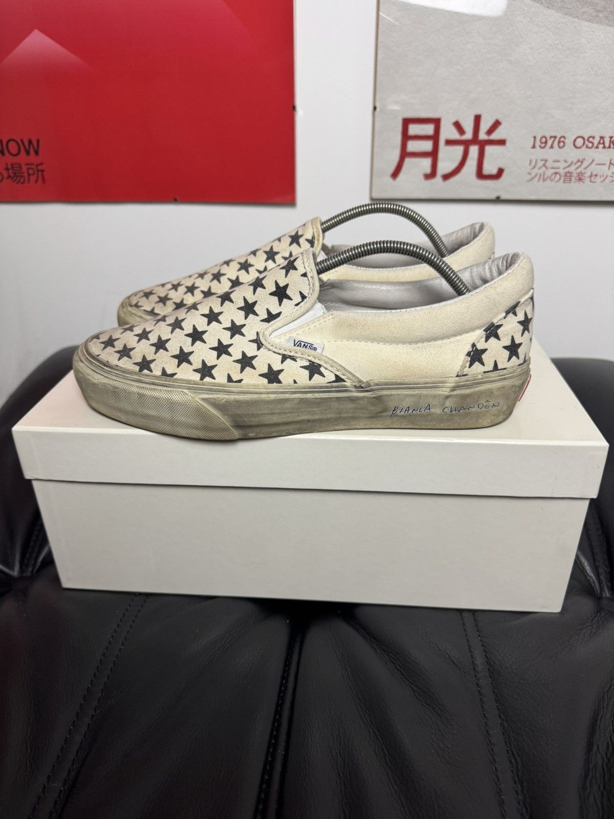 BIANCA CHANDON × Vans Bianca Chandon x Vans Slip-On Stars Designer Dirty Sole Rare Size US 8.5 / EU 41-42 - 4 Thumbnail