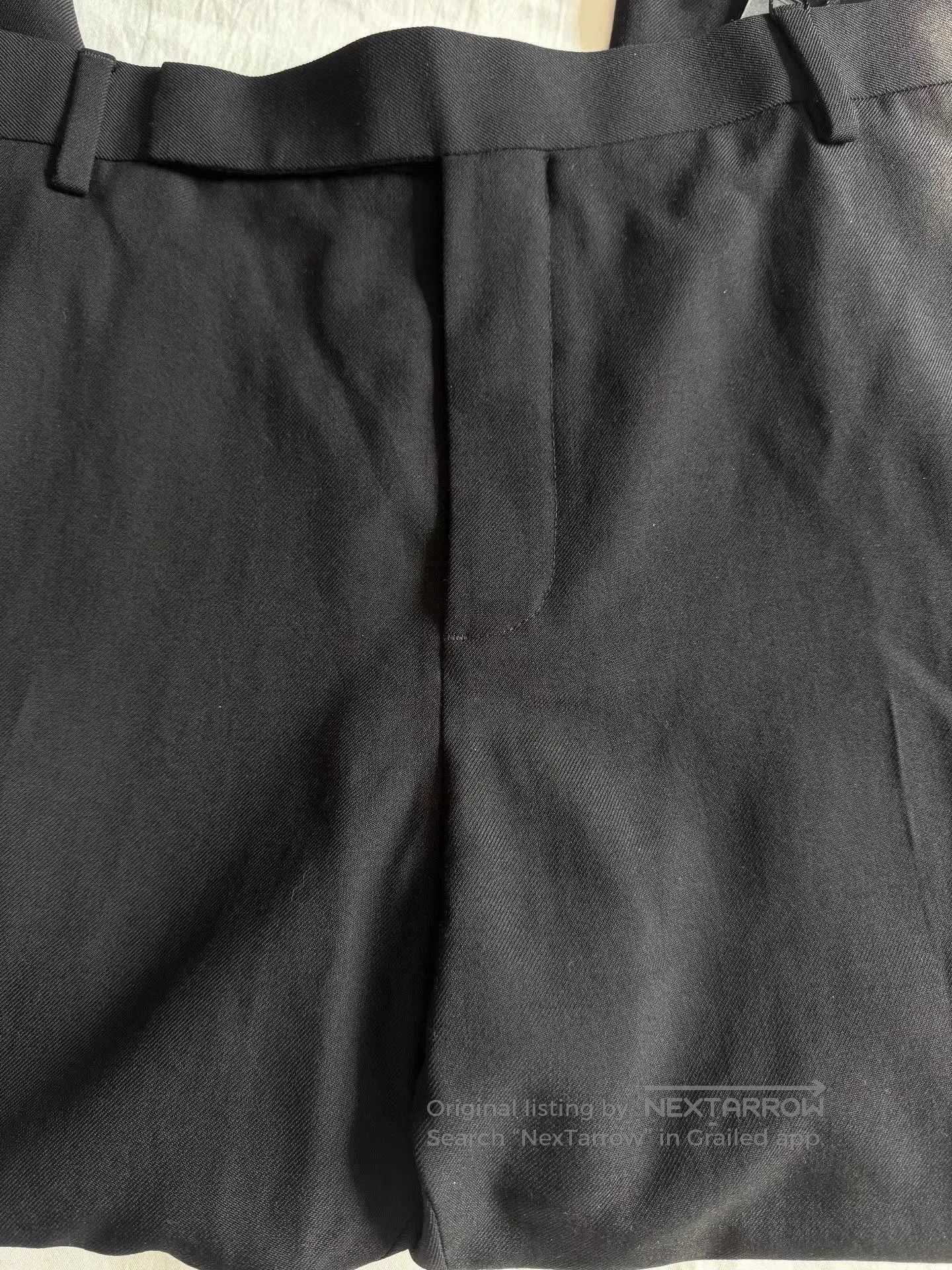 Saint Laurent Paris Black Straight-Leg Tailored Pants Size 34. Size US 34 / EU 50 - 5 Thumbnail